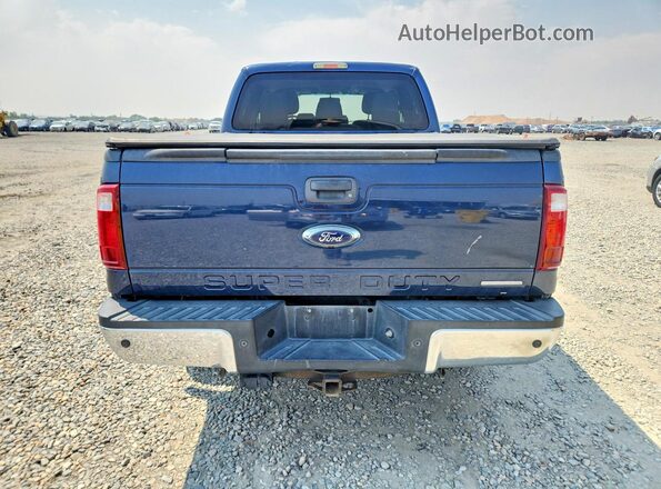 1FT7W2B63GEC19879 2016 FORD F250 Blue Rear view
