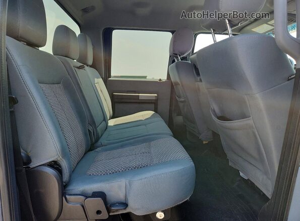 1FT7W2B63GEC19879 2016 FORD F250 Blue Rear seats view