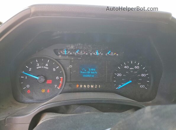 1FT7W2B64HEE60982 2017 FORD F250 White Widok zestawu wskaźników