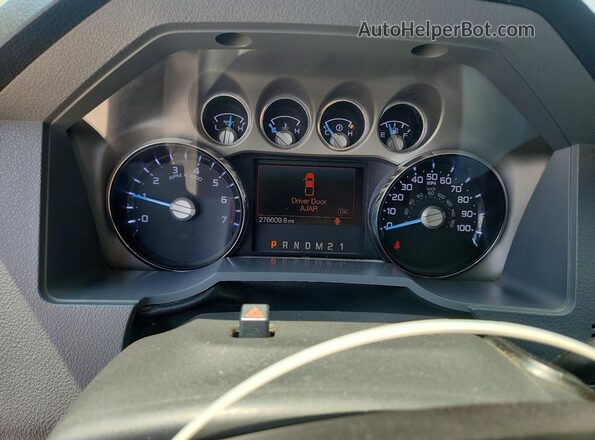 1FT7W2B65GEA42235 2016 FORD F250 White Instrument cluster view