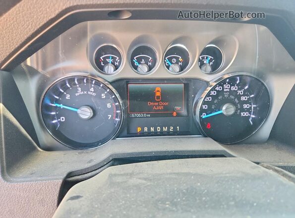 1FT7W2B65GEB29391 2016 FORD F250 White Widok zestawu wskaźników