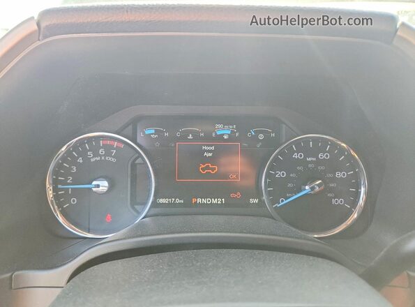 1FT7W2B65KEE53028 2019 FORD F250 Gray ხელსაწყოთა პანელის ხედი