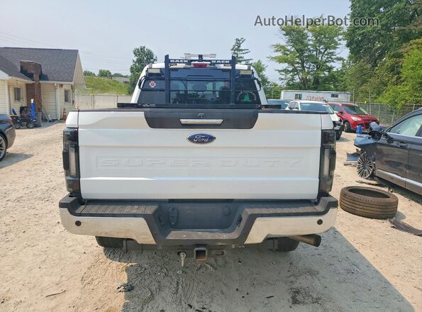 1FT7W2B65NEE34905 2022 FORD F250 White Вид ззаду