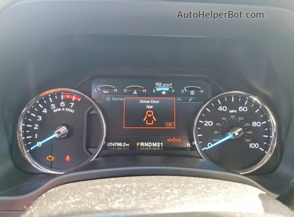 1FT7W2B67JEC75296 2018 FORD F250 Blue ხელსაწყოთა პანელის ხედი