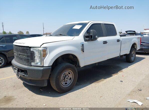1FT7W2B67KED88540 2019 FORD F-250 White წინა მარცხენა ხედი სამი მეოთხედიდან