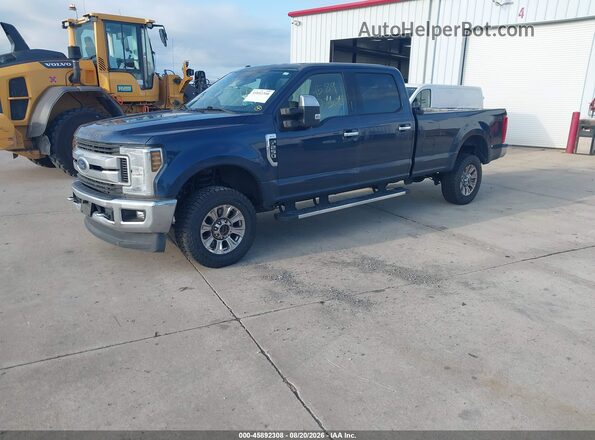 1FT7W2B67KEE27174 2019 FORD F-250 Blue Передня ліва чверть