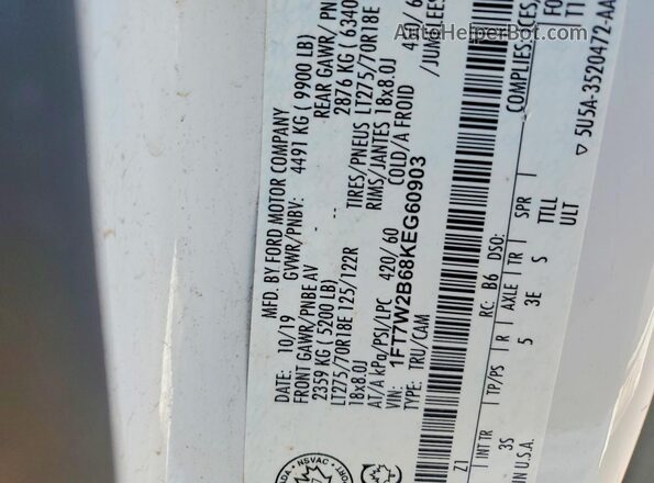 1FT7W2B68KEG60903 2019 FORD F250 Blue Widok komory silnika