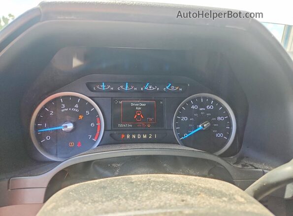 1FT7W2B68LEE09266 2020 FORD F250 White Instrument cluster view
