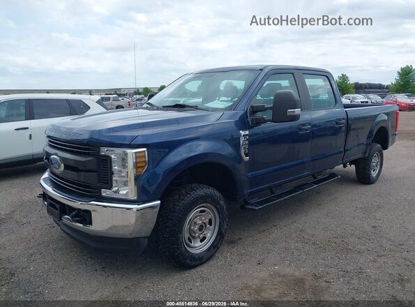 1FT7W2B6XKEE75252 2019 FORD F-250 Blue Передня ліва чверть