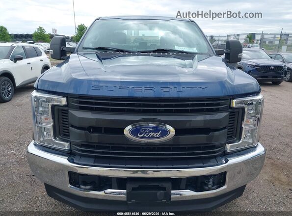 1FT7W2B6XKEE75252 2019 FORD F-250 Blue Вид щитка приладів