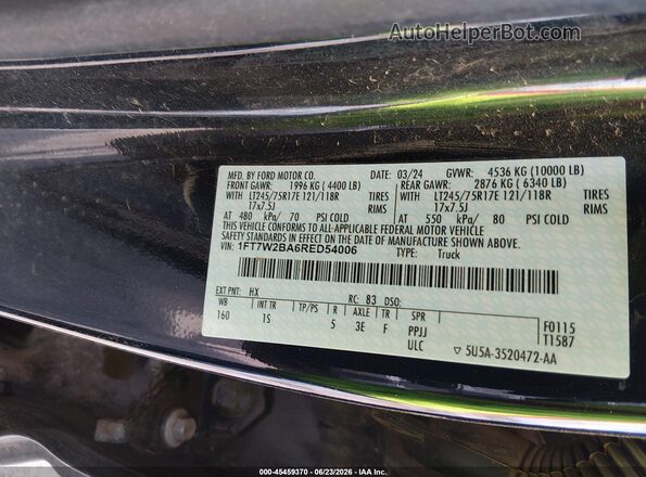 1FT7W2BA6RED54006 2024 FORD F-250 Blue Вид підкапотного простору