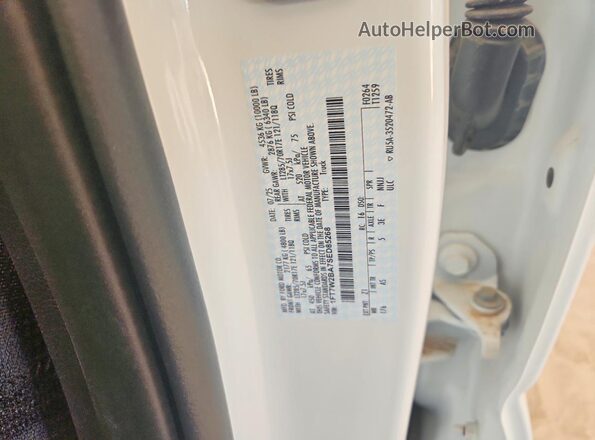 1FT7W2BA7SED85268 2025 FORD F250 White VIN კოდის სტიკერის ხედი