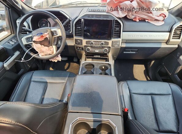 1FT7W2BN5NEC58784 2022 FORD F250 White Widok deski rozdzielczej