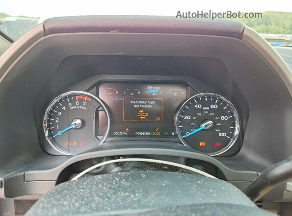 1FT7W2BN5NEC58784 2022 FORD F250 White Widok zestawu wskaźników