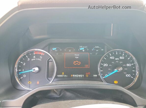 1FT7W2BT0HEC13786 2017 FORD F250 Белый Вид щитка приборов