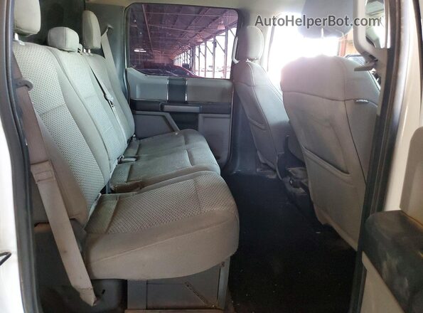 1FT7W2BT0JEB97403 2018 FORD F250 White Vista de los asientos traseros