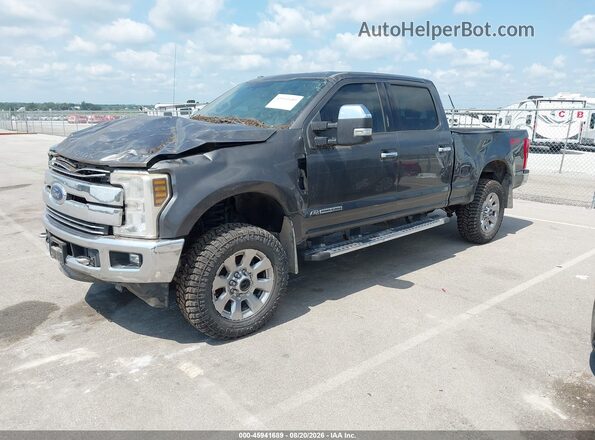 1FT7W2BT0JEC24728 2018 FORD F-250 Gray Vista tres cuartos delantera izquierda