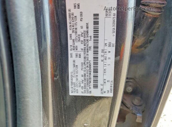 1FT7W2BT0KED09571 2019 FORD F250 Charcoal Engine compartment view