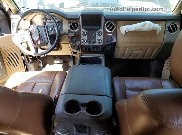1FT7W2BT1GEC95400 2016 FORD F250 Black Dashboard view