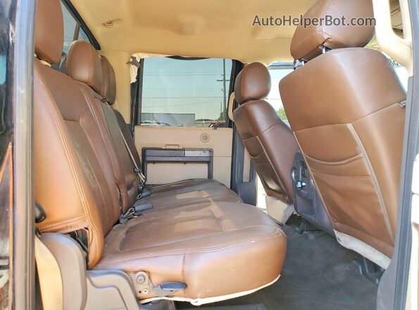 1FT7W2BT1GEC95400 2016 FORD F250 Black Rear seats view