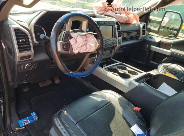 1FT7W2BT1KEE74156 2019 FORD F250 Blue Vista del salpicadero