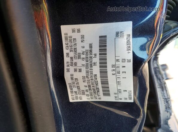 1FT7W2BT1KEE74156 2019 FORD F250 Blue Vista del compartimento del motor