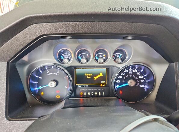 1FT7W2BT2GEA78888 2016 FORD F250 Black Instrument cluster view