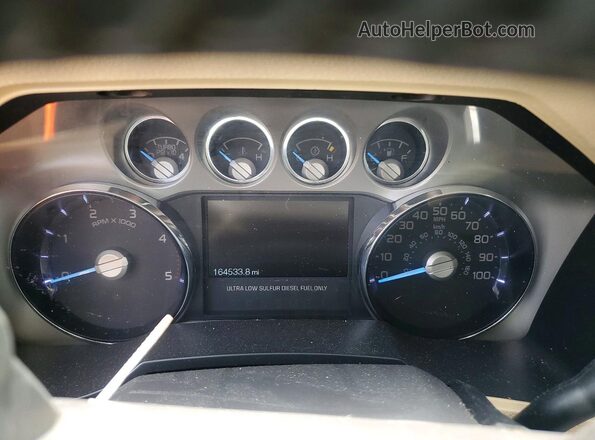 1FT7W2BT2GED10986 2016 FORD F250 White Вид щитка приладів