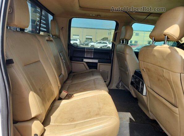 1FT7W2BT2HEF10378 2017 FORD F250 White Rear seats view