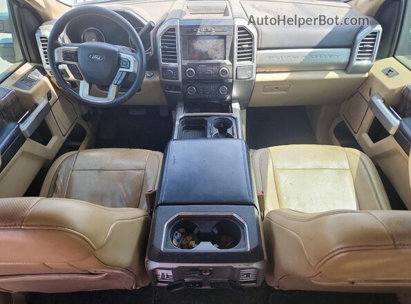 1FT7W2BT2HEF10378 2017 FORD F250 White Dashboard view