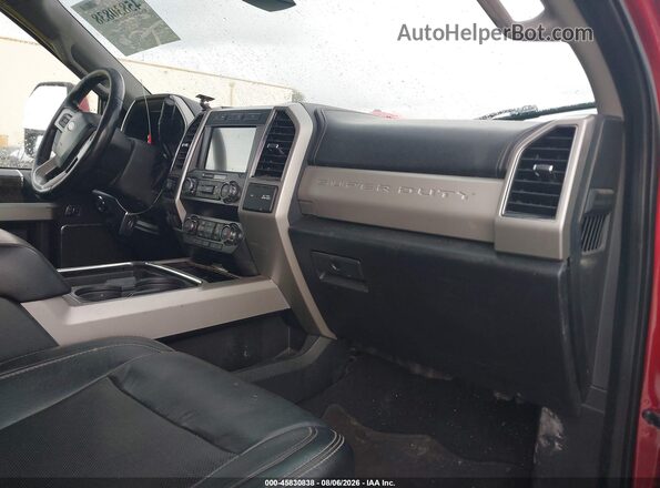 1FT7W2BT2KEF32310 2019 FORD F-250 Red Front interior view