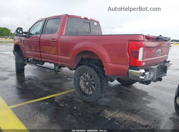 1FT7W2BT2KEF32310 2019 FORD F-250 Red Rear left