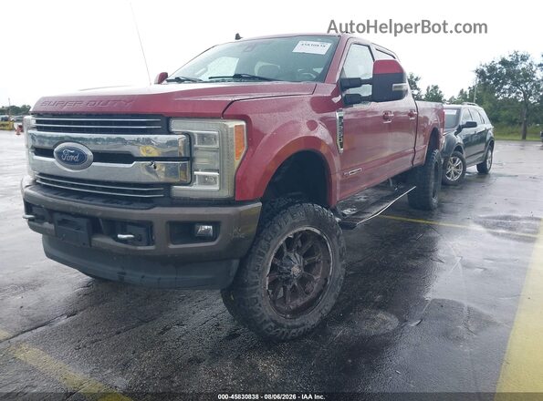 1FT7W2BT2KEF32310 2019 FORD F-250 Red Front left