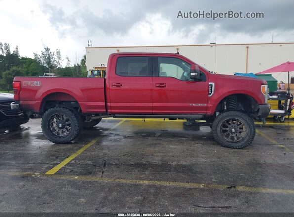 1FT7W2BT2KEF32310 2019 FORD F-250 Red Rear interior view
