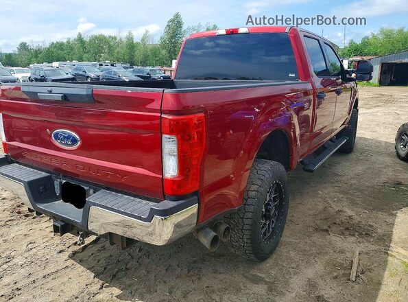 1FT7W2BT3HED22307 2017 FORD F250 Red Задня права чверть