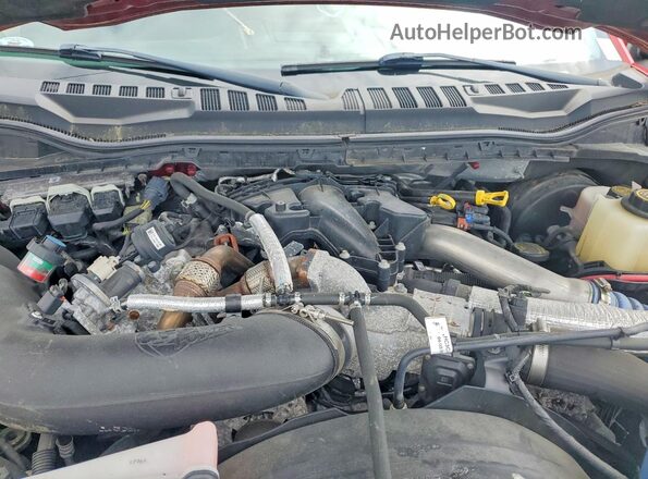 1FT7W2BT3HED22307 2017 FORD F250 Red Вид задньої частини салону