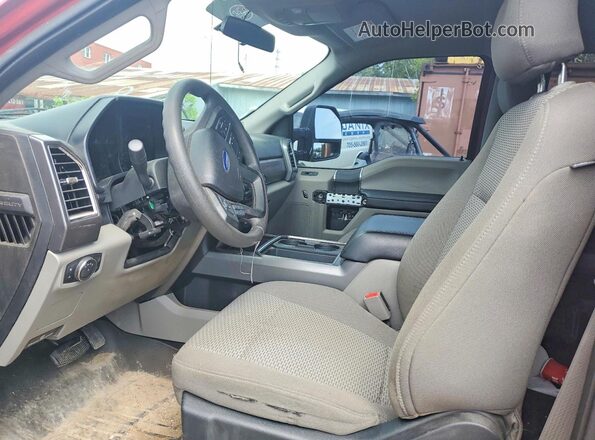 1FT7W2BT3HED22307 2017 FORD F250 Red Вид салону спереду