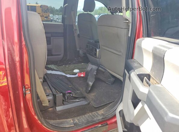 1FT7W2BT3HED22307 2017 FORD F250 Red Вид задніх сидінь