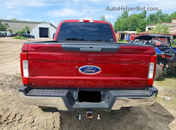 1FT7W2BT3HED22307 2017 FORD F250 Red Вид ззаду