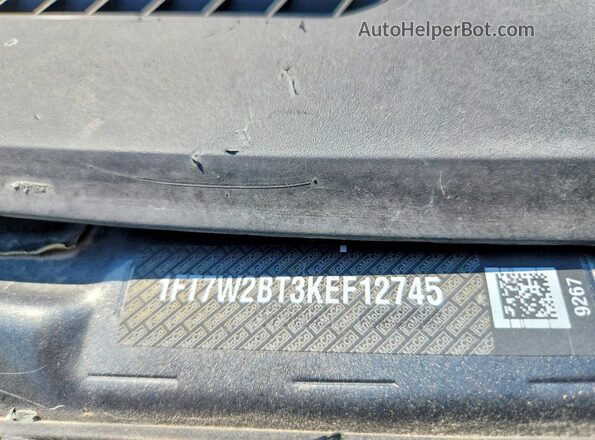 1FT7W2BT3KEF12745 2019 FORD F250 Gray Widok naklejki z numerem VIN