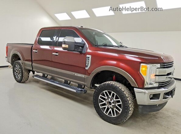 1FT7W2BT4HEB68786 2017 FORD F250 Maroon Передня права чверть