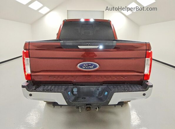 1FT7W2BT4HEB68786 2017 FORD F250 Maroon Вид ззаду