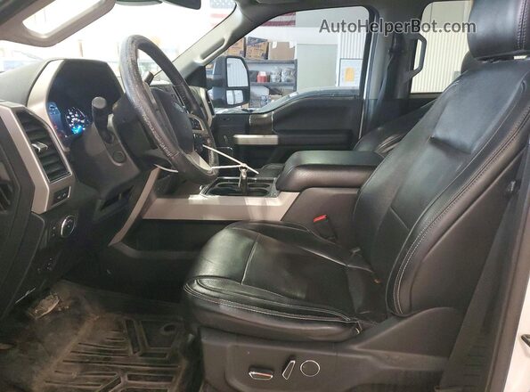 1FT7W2BT5KEE49082 2019 FORD F250 White Widok wnętrza z przodu