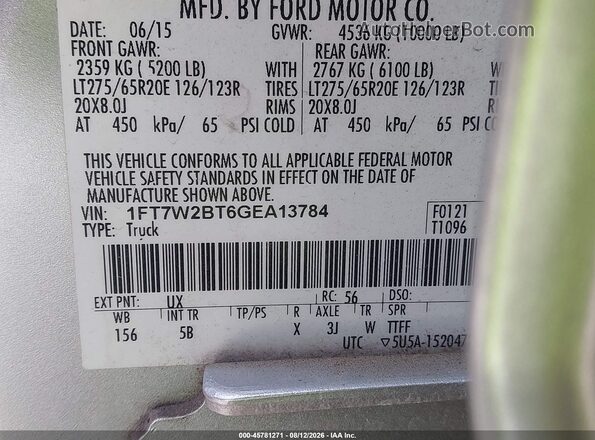 1FT7W2BT6GEA13784 2016 FORD F-250 Silver Շարժիչի բաժամունքի տեսք