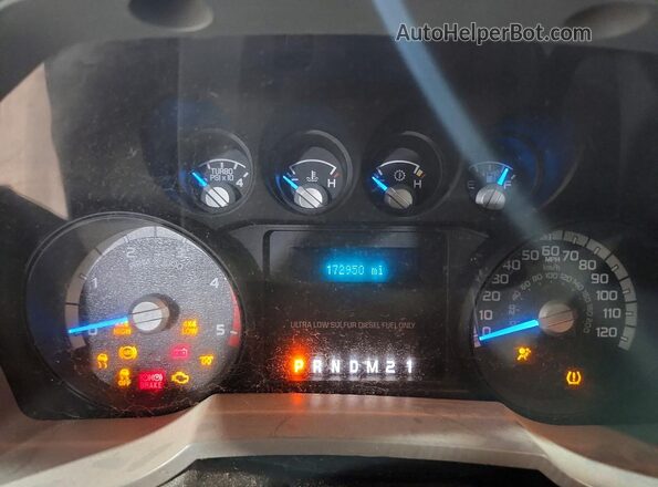 1FT7W2BT6GEC77331 2016 FORD F250 White Սարքավորումների վահանակի տեսք