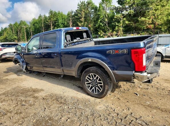 1FT7W2BT6HEC10696 2017 FORD F250 Blue Trasero izquierdo