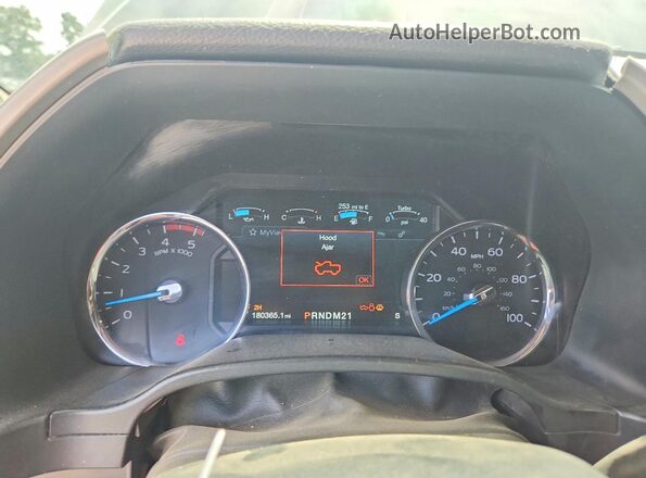 1FT7W2BT6HED04108 2017 FORD F250 Black Вид щитка приладів