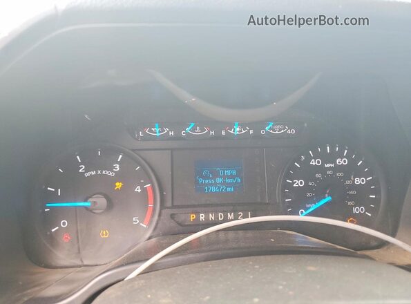 1FT7W2BT6HEE27102 2017 FORD F250 Белый Вид щитка приборов