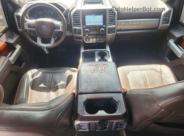 1FT7W2BT7HEB58088 2017 FORD F250 White Widok deski rozdzielczej