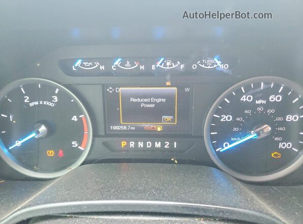 1FT7W2BT8HED90344 2017 FORD F250 Белый Вид щитка приборов